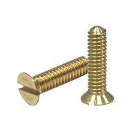 1/8" BSW x 1/2" Brass Slotted Countersunk Screws (pck 10)