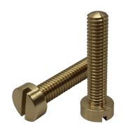 2BA x 2" Brass Slotted Cheese Head Screw (pck 100)