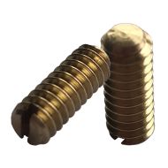 3/16" BSW x 1/2" Slotted Grub Screws (pck 10)