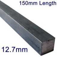 12.7mm (1/2") Stainless Steel Square Bar - 6" Length
