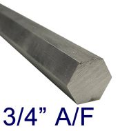 3/4" A/F Stainless Steel Hex 12" Length