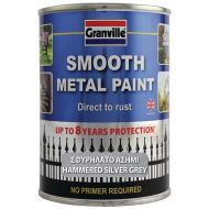 Granville Hammered Finish Metal Paint - Silver Grey - 750ml Tin
