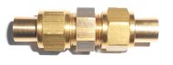3/8" x 32 (1/4" Pipe) Brass Double Straight Union